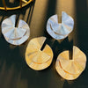 Wholesale Women's Retro Exaggerated Alloy Fan Shaped Irregular Earrings With Geometric Design And Electroplating