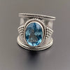 Wholesale Women's Retro Exaggerated Geometric Alloy Finger Ring With Electroplating