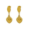 Wholesale Women's Retro Fashion Ol Heartshaped Stainless Steel Electroplated Earrings
