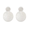 Wholesale Women's Retro Fashionable Exaggerated Round Metal Earrings With Geometric Design And Electroplating Treatment
