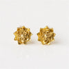 Wholesale Women's Retro Flower Copper Earrings With Real Gold Electroplating