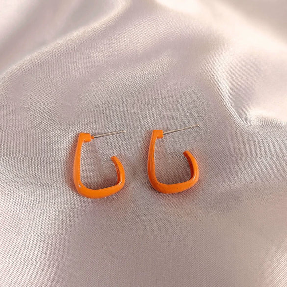 Wholesale Women's Retro French Geometric Irregular Zinc Alloy Electroplated Earrings