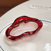 Wholesale Women's Retro French Handmade Handpainted Red Shark Clip Hair Accessories