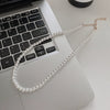 Wholesale Women's Retro French Imitation Pearl And Copper Geometric Clavicle Chain Necklace With Electroplating
