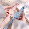 Wholesale Women's Retro Fresh Style Alloy Case Imitation Leather Strap Round Dial Watch With Mineral Reinforced Glass Mirror And Stainless Steel Pin Buckle