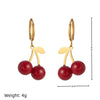 Wholesale Women's Retro Fruit Shape Titanium Steel Pendant Necklace With Furnace Vacuum Electroplated Color Preservation