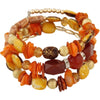 Wholesale Women's Retro Geometric Alloy Beaded Multilayer Winding Bracelet With Electroplating