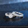Wholesale Women's Retro Geometric Copper Ring Inlaid With Zircon