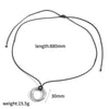 Wholesale Women's Retro Geometric Heartshaped Stainless Steel Wax Rope Chain Pvd Furnace Vacuum Real Gold Plated Pendant Necklace