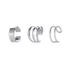 Wholesale Women's Retro Geometric Hoop Ear Clip Earrings In Alloy With Electroplating