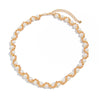 Wholesale Women's Retro Geometric Imitation Pearl And Iron Chain Electroplated Collarbone Necklace