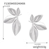 Wholesale Women's Retro Geometric Imitation Pearl Inlaid 316L Stainless Steel Goldplated Earrings
