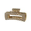 Wholesale Women's Retro Geometric Leopard Print Hair Claw Clip With Printing Process