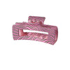 Wholesale Women's Retro Geometric Leopard Print Hair Claw Clip With Printing Process