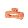 Wholesale Women's Retro Geometric Leopard Print Hair Claw Clip With Printing Process
