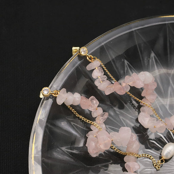 Wholesale Women's Retro Geometric Natural Freshwater Pearl 925 Silver Needle Earrings With Electroplating