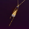 Wholesale Women's Retro Geometric Pearl Necklace With Freshwater Pearl Pendant And High End Cross Chain