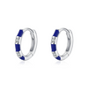 Wholesale Women's Retro Geometric S925 Sterling Silver Dripping Glue Ear Buckle Earrings