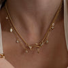 Wholesale Women's Retro Geometric Snakeshaped Necklace With Copper Chain And Titanium Steel Pendant Electroplated