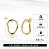 Wholesale Women's Retro Geometric Stainless Steel And 925 Silver Electroplated Earrings With Unique Niche Design