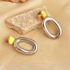 Wholesale Women's Retro Geometric Stainless Steel Gold And Silver Colormatching Electroplated Exaggerated Water Drops Earrings