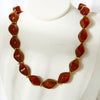 Wholesale Women's Retro Geometric Stainless Steel Rhombusshaped Electroplated Handmade Beaded Necklace Highend Jewelry