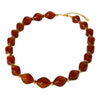 Wholesale Women's Retro Geometric Stainless Steel Rhombusshaped Electroplated Handmade Beaded Necklace Highend Jewelry