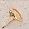 Wholesale Women's Retro Geometric Stainless Steel Ring With Electroplating