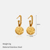 Wholesale Women's Retro Geometric Ushaped Stainless Steel Electroplated Earrings