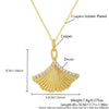 Wholesale Women's Retro Ginkgo Leaf Pendant Necklace With O Word Chain Made Of Copper And Electroplated