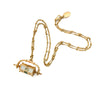Wholesale Women's Retro Gold Electroplated Copper Eyeshaped Pendant Necklace Stacking Style