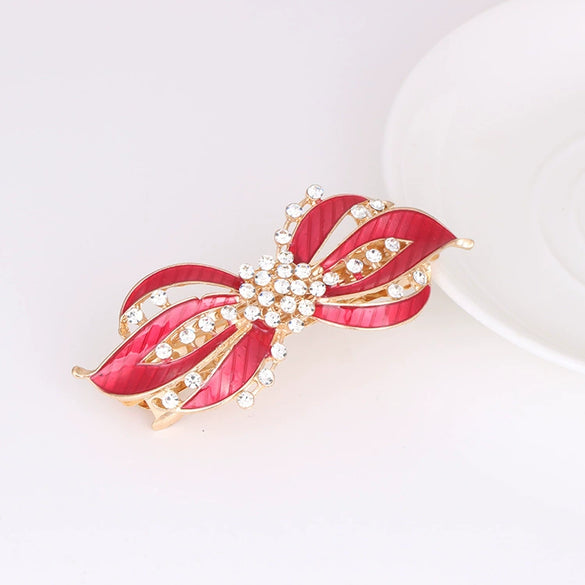 Wholesale Women's Retro Hair Accessories Rhinestone Oil Drop Clip