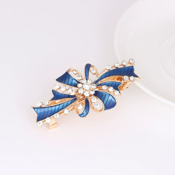 Wholesale Women's Retro Hair Accessories Rhinestone Oil Drop Clip
