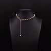 Wholesale Women's Retro Highend Freshwater Pearl Geometric Style Necklace With Electroplating And Regular Chain