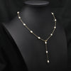 Wholesale Women's Retro Highend Freshwater Pearl Geometric Style Necklace With Electroplating And Regular Chain