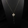 Wholesale Women's Retro Highend Freshwater Pearl Geometric Style Necklace With Electroplating And Regular Chain
