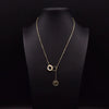 Wholesale Women's Retro Highend Freshwater Pearl Geometric Style Necklace With Electroplating And Regular Chain