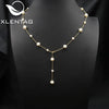 Wholesale Women's Retro Highend Freshwater Pearl Geometric Style Necklace With Electroplating And Regular Chain