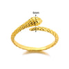 Wholesale Women's Retro Hip Hop Snake Ring Copper Electroplated