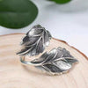 Wholesale Women's Retro Leaf Ring Copper Inlaid Zircon With Cartoon Characters Style
