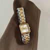 Wholesale Women's Retro Leopard Square Steel Band Wristwatch With Ordinary Glass Mirror Medieval Style