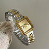 Wholesale Women's Retro Leopard Square Steel Band Wristwatch With Ordinary Glass Mirror Medieval Style