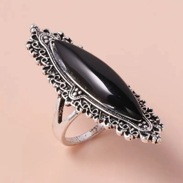 Wholesale Women's Retro Light Luxury Alloy Geometric Ring With Electroplating