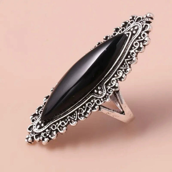 Wholesale Women's Retro Light Luxury Alloy Geometric Ring With Electroplating