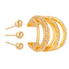 Wholesale Women's Retro Light Luxury Copper Ear Clip Inlaid Zircon With Geometric Heart Letters Numbers Text Design