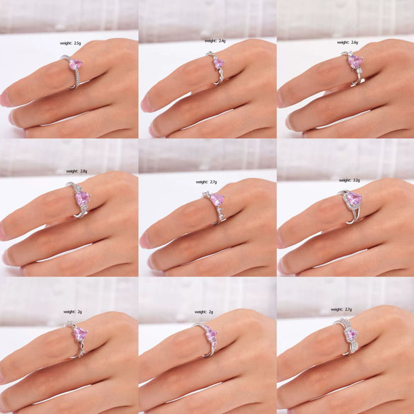 Wholesale Women's Retro Light Luxury Geometric Copper Pearl Butterfly Ring Inlaid With Zircon And Electroplated