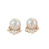 Wholesale Women's Retro Light Luxury Imitation Pearl Cat Claw Earrings With Electroplating