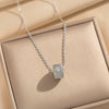 Wholesale Women's Retro Light Luxury Style Star Pattern Copper Zircon Inlaid Gold Plated O Word Chain Small Waist Necklace