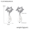 Wholesale Women's Retro Luxury Exaggerated Love Style 316L Stainless Steel Gold Plated Earrings With Heart And Geometric Pattern