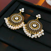 Wholesale Women's Retro Metal Geometric Tassel Earrings With Electroplating Design